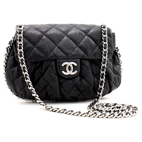 chanel all around chain bag|Chanel shoulder bag with chain.